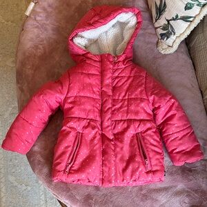 Nautica Pink Kids Puffer Jacket